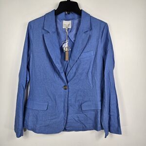 Love Tree Women's Size Small Blue 1 Button Blazer Jacket NWT